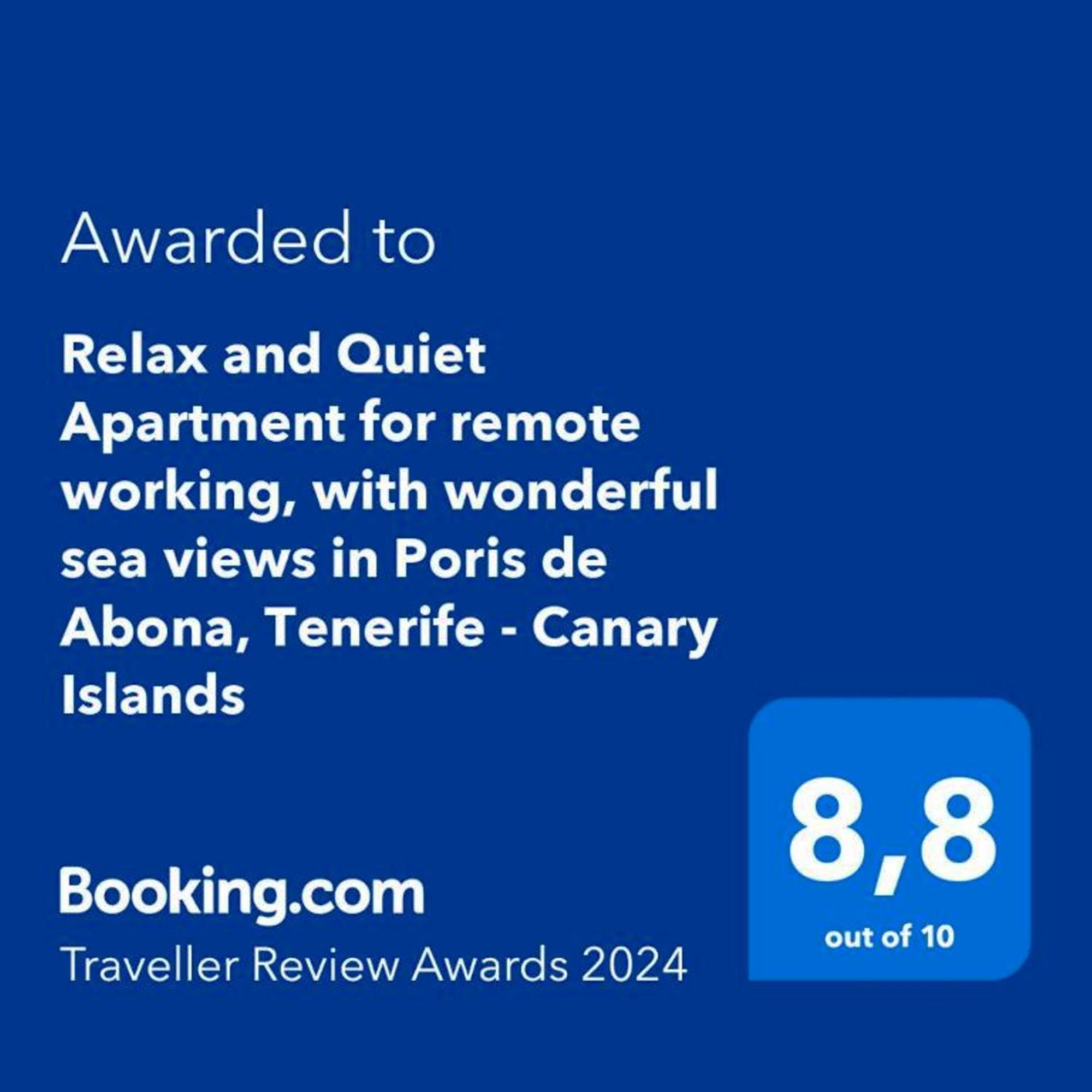 Relax And Quiet Apartment For Remote Working, With Wonderful Sea Views In Poris De Abona, Tenerife - Canary Islands Ngoại thất bức ảnh